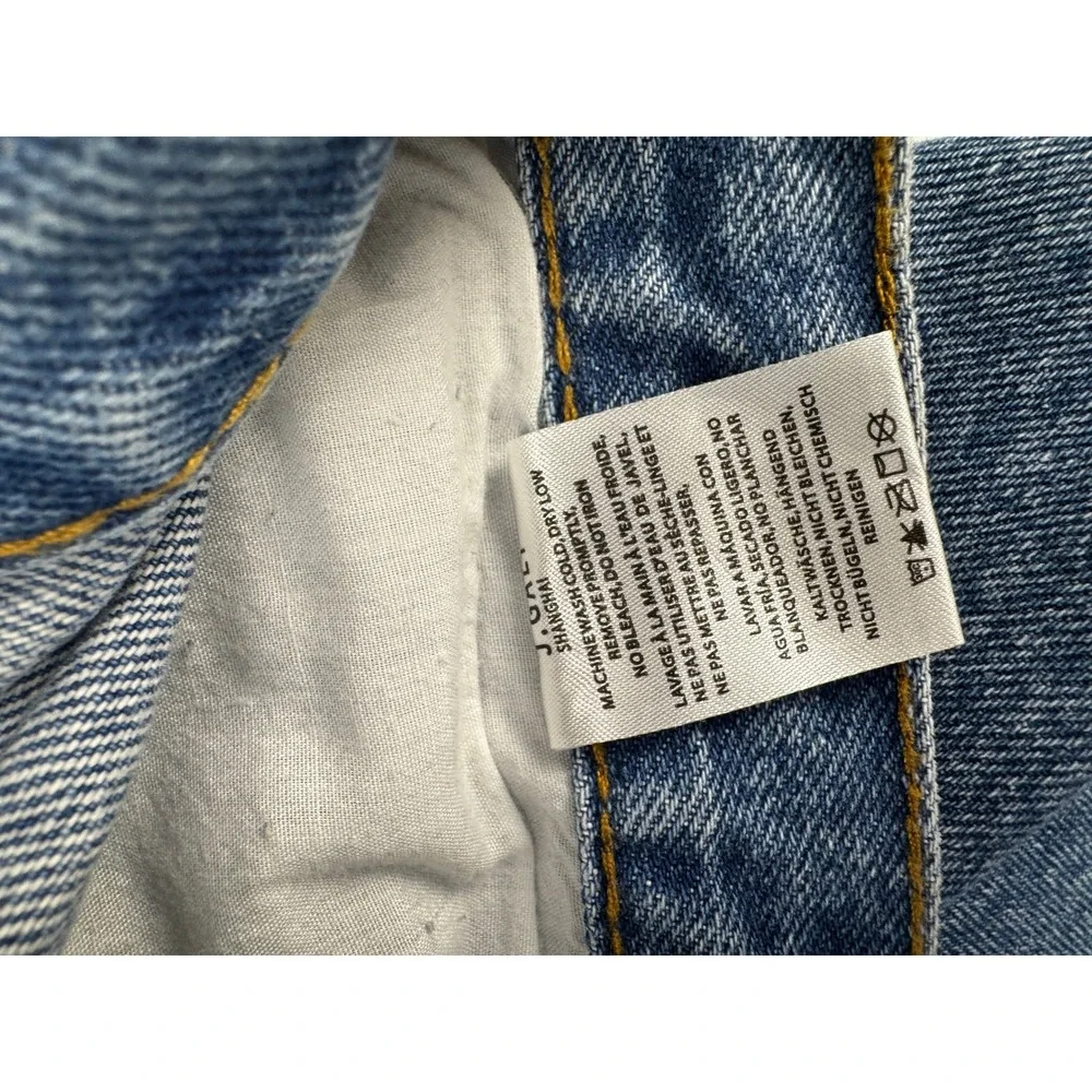 John Galt Brandy Melville High Rise Straight Leg Blue Jeans Button Fly Size S